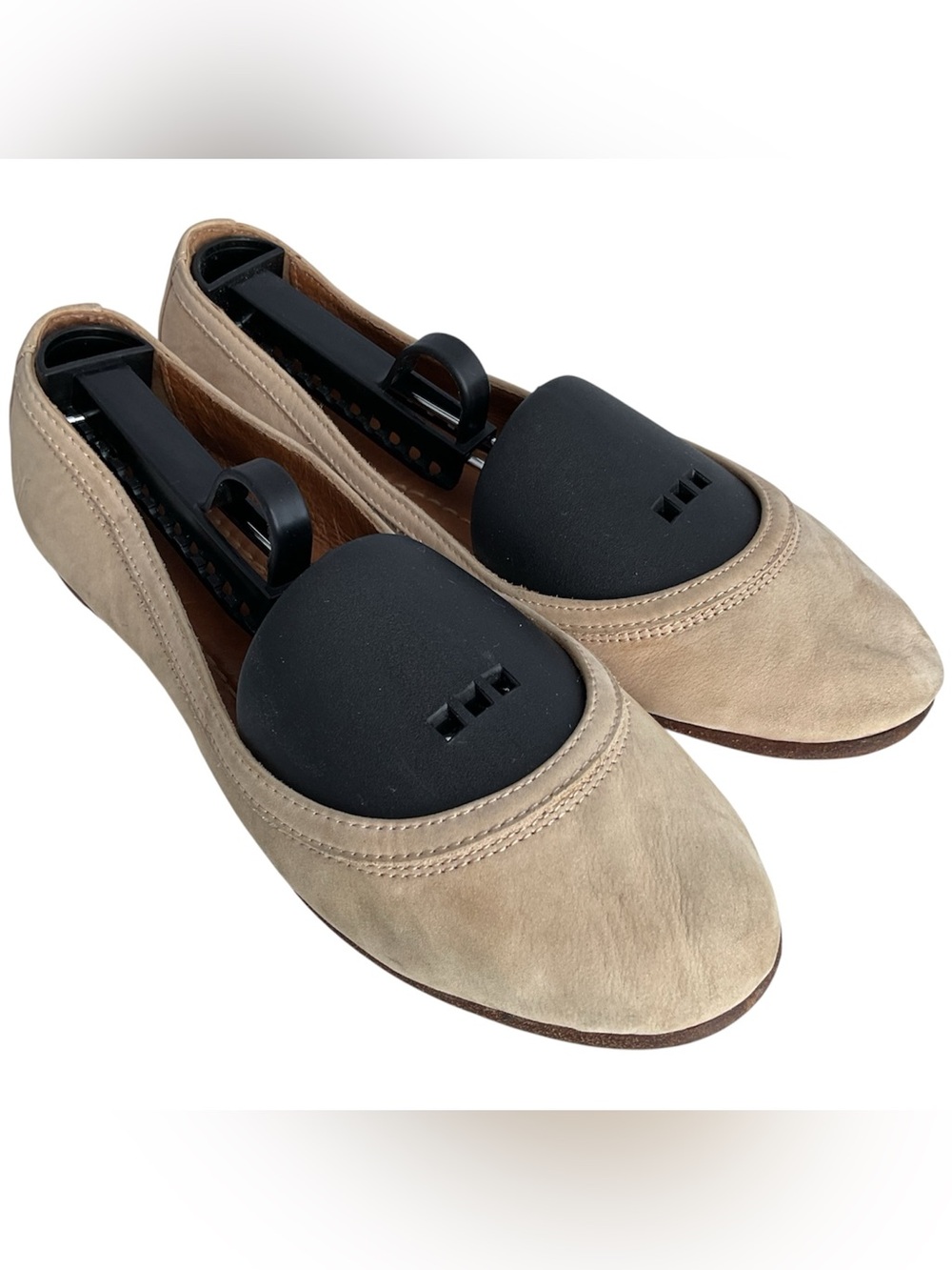 Frye Carson Beige Leather Ballet Flats Women's Size 7.5
